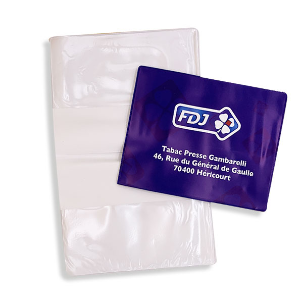 Pochette jeu FDJ personnalisée en PVC soudé à Nîmes