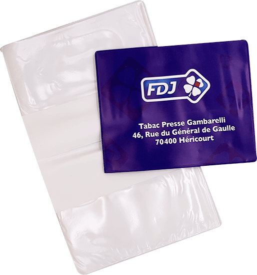 Pochette loisirs FDJ personnalisée en PVC soudé à Nîmes